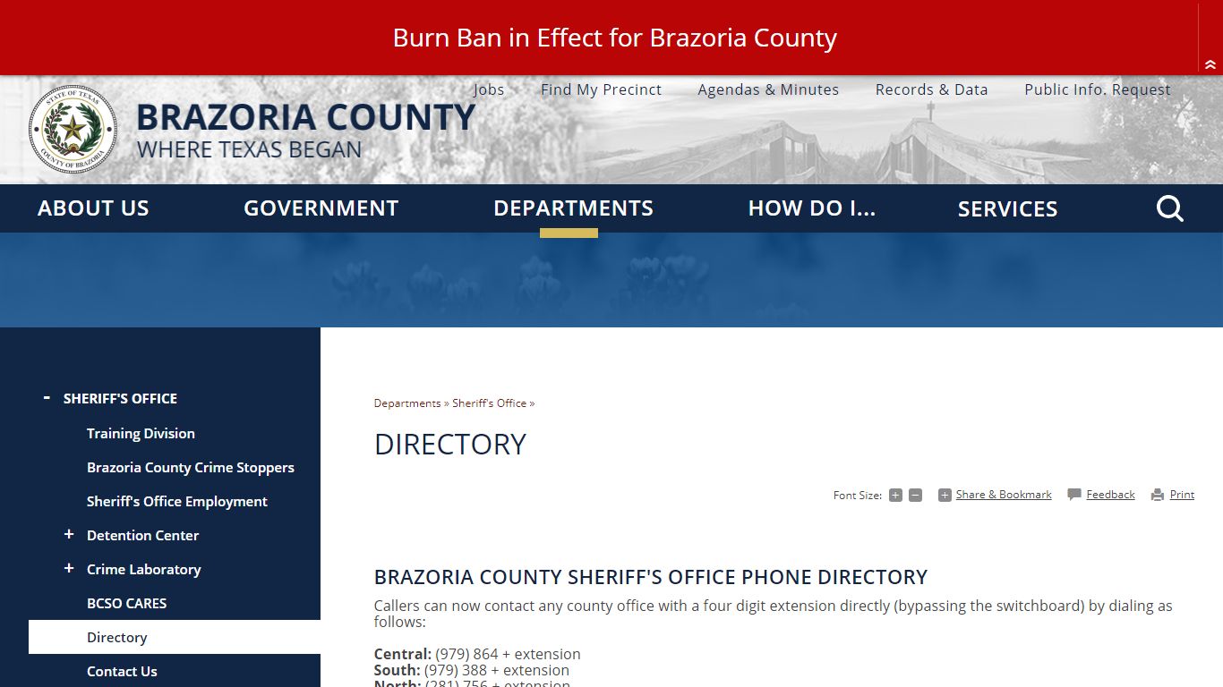 Directory | Brazoria County, TX